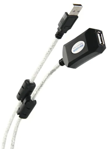VCOM USB 2.0 Type-AM - USB 2.0 Type-AF 25м фото 1