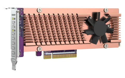Плата расширения/ QNAP QM2-2P-384A 2 x M.2 22110 or 2280 PCIe (Gen3 x8 фото 5