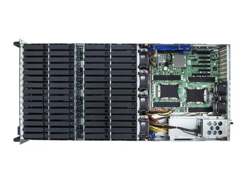 Серверная платформа/ SB403-VG, 4U, 2xLGA-3647, 60xSATA/SAS HS 3,5 bay фото 4