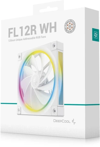 Вентилятор для корпуса Deepcool FL12R Wh Reverse ARGB 120х120x25 белый... фото 6