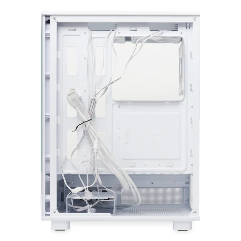 Корпус без блока питания/ Case HSPD F510, Panoramic Mid Tower, White, TG, 0.5 SPCC, 3x120mm ARGB (FNW010) ATX, mATX, mITX 180/280/160mm 1x2.5", 1x3.5", 7xPCI 2xUSB-A 3.0 356x218x467mm фото 7