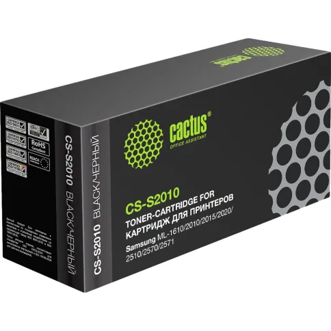 -/ Картридж лазерный Cactus CS-S2010 ML-2010D3 черный (3000стр.) для Samsung ML-1610/2010/2015/2020/251 фото 3