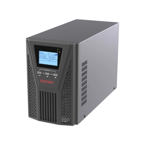Онлайн ИБП ДКС серии Small Tower, 1000 ВА/900 Вт, 1/1, 2xSchuko, EPO, USB, RS-232, RJ45, з/у 6А, без АКБ фото 2