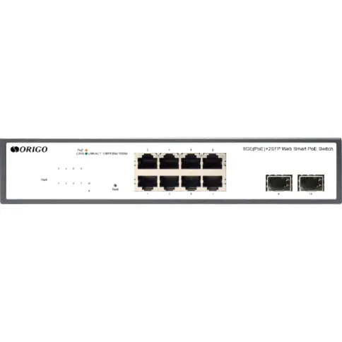 Коммутатор/ Unmanaged Switch 8x1000Base-T PoE, 2x1000Base-X SFP, PoE B фото 2
