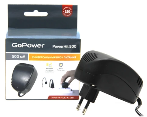 Блок питания GoPower Powerhit 500 универсальн. (1/20/40) фото 2