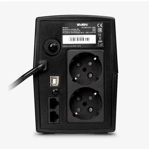 Линейно-интерактивный источник бесперебойного питания SVEN Pro 650, 39 фото 3