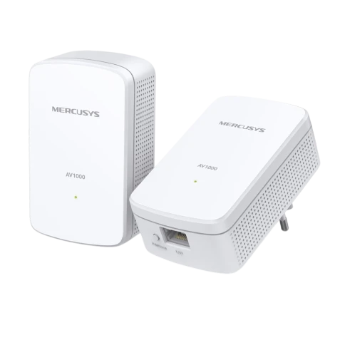 Комплект гигабитных адаптеров Powerline/ AV1000 Gigabit Powerline Kit, HomePlug AV2... фото 1