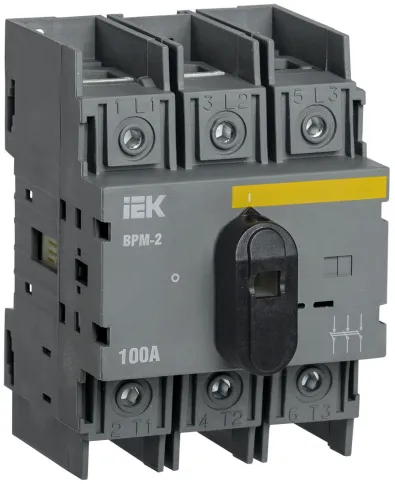 Выключатель-разъединитель модульный ВРМ-2 3P 100А IEK фото 8