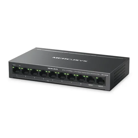 Коммутатор/ 8-Port 10/100Mbps + 2-Port Gigabit Desktop Switch with 8-P фото 2