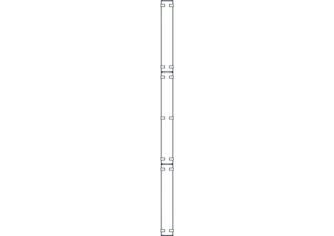 Systeme Electric vertical cable manager, Excelente series, plastic fin фото 11