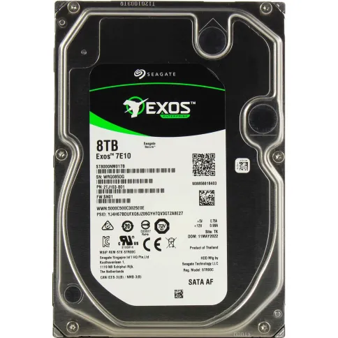 Жесткий диск/ RECERTIFIED HDD Seagate SATA 8Tb  Exos 7E10  7200 6Gb/s фото 1