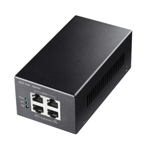 Инжектор/ 2-Channel 30W Gigabit PoE+/PoE Injector фото 1