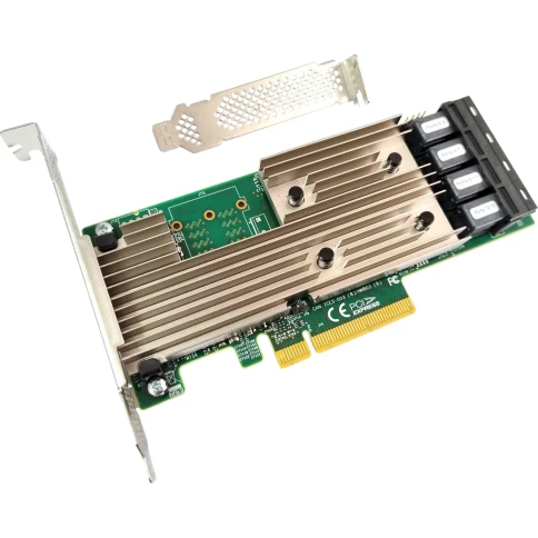 HBA адаптер Broadcom 9305-16i SGL PCIe 3.0 x8 LP, SAS/SATA 12G HBA, 16 фото 2