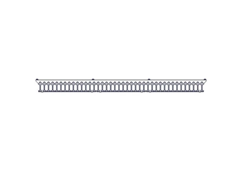 Systeme Electric vertical cable manager, Excelente series, plastic fin фото 11