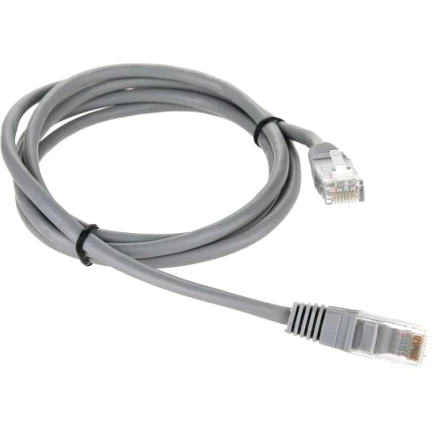 Патчкорд/ Патчкорд литой "Telecom" UTP кат.5е 1,5м серый фото 1