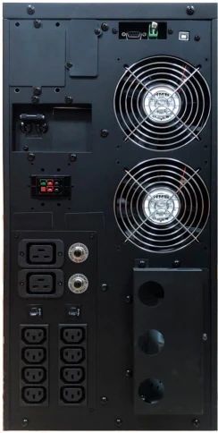 ИБП Powercom MAC-10K, двойного преобразования, 10KВА, 10KВт, LCD, Tower, 8 розеток IEC320 C13 с резервным питанием, 2 розетки C19, клеммная колодка, USB, RS-232, слот под SNMP карту, EPO, защита RJ45, ШхГхВ 257х590х570мм., вес 88.4кг./ UPS Powercom MAC-10 фото 4