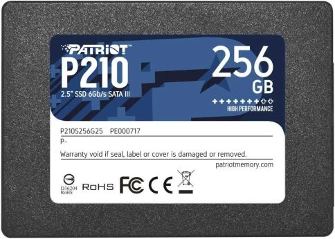 Твердотельный накопитель Patriot SATA-III 256GB P210S256G25 P210 2.5" [P210S256G25] фото 1