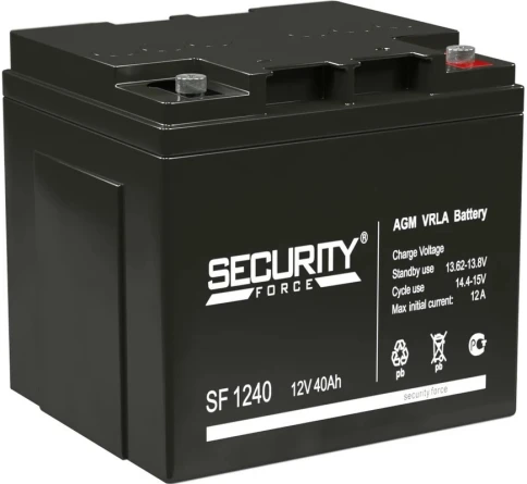 АКБ Secutity Force SF 1240 (12V, 40Ah) фото 1