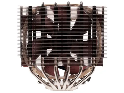 Кулер для процессора/ CPU Cooler Noctua NH-D15 (183W, 4-pin PWM, 165mm, Al/Cu, 6x6mm, 2x140mm, 82.43CFM, 24.6dBA, 1500RPM, S: 1851/1700/1200/115X, AM5/AM4, Beige/Brown) фото 1