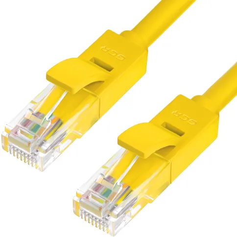 Greenconnect RJ45(m) - RJ45(m) Cat. 5e U/UTP PVC 10м жёлтый фото 2