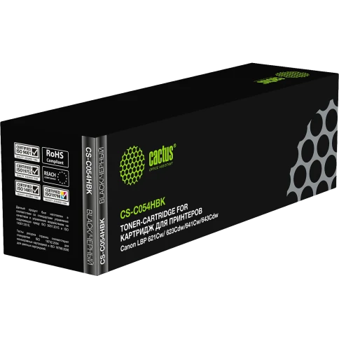 Картридж лазерный Cactus CS-C054HBK 054 BK черный (3100стр.) для Ca фото 3