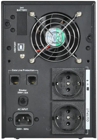 ITK ELECTRA LT ИБП 1,5кВА/1,2кВт без АКБ USB Schuko фото 1