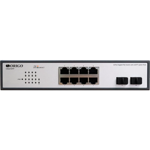 Коммутатор/ Unmanaged Switch 8x1000Base-T PoE, 2x1000Base-X SFP, PoE Budget 120W,... фото 1
