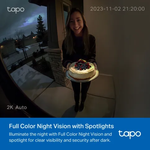 Камера/ Tapo Video Doorbell Camera фото 4
