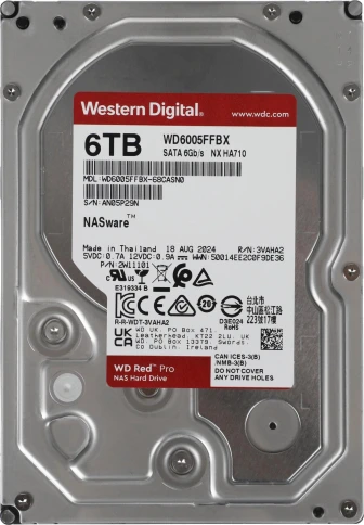 Жесткий диск WD SATA-III 6TB WD6005FFBX NAS Red Pro (7200rpm)... фото 1