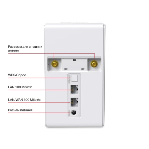 Маршрутизатор/ N300 Wi-Fi 4G LTE Router, Build-In 150Mbps 4G LTE... фото 2