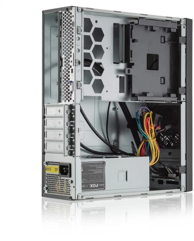 Корпус с блоком питания 300Вт./ Case Foxline FL-1001 mATX case, black, фото 5
