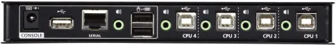 4-портовый USB КМ-переключатель с функцией Boundless Switching (кабели фото 4