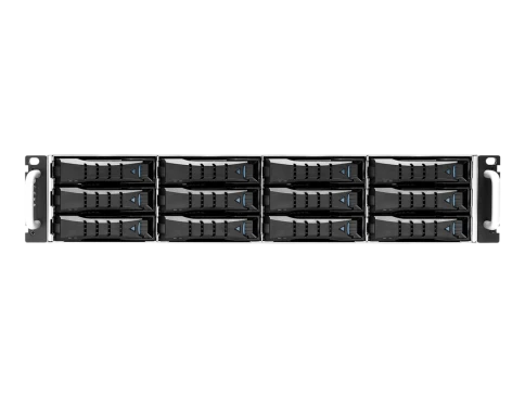Дисковая полка/ J2012-04-04X, 2U 12x 3.5" hot-swap bays, hot-swap JBOD фото 1