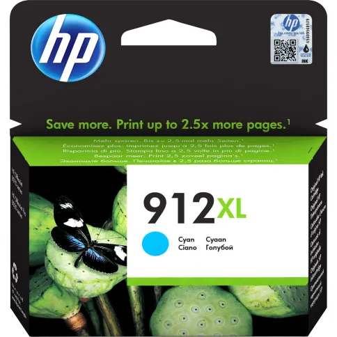 Картридж/ HP 912XL High Yield Cyan Original Ink Cartridge фото 1