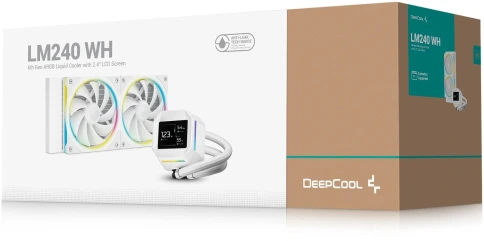Система водяного охлаждения Deepcool LM240 WH ARGB Soc-AM5/AM4/1200/1700/1851 белый 4-pin... фото 6