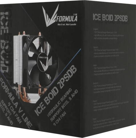 Кулер Formula Ice Boid 2PSDB Soc-AM5/AM4/1200/1700/1851 черный 4-pin 17-34dB Al+Cu... фото 3