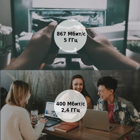 Адаптер Wi-Fi/ AC1300 Mini Wireless MU-MIMO USB Adapter，Mini Size, 867Mbps... фото 4