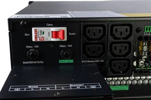 Systeme Electric SRTSE 2 поколения 10000ВА/Вт, 4U,5 C13+3 C19,USB,RS-232,RS485,COM,сухие контакт,прлл,SNMP фото 22