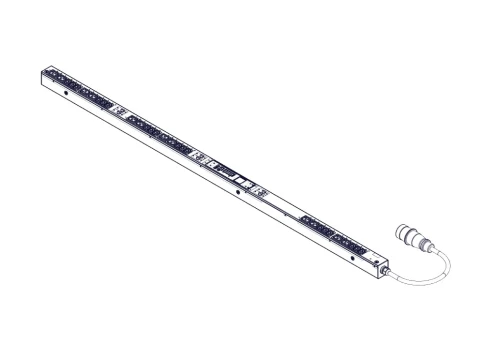 PRP Uniprom, controlled, 0U, 400V, 3Ph, 32A, 18xC13 12xC19, 3m cable, фото 3