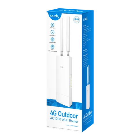Точка доступа/ Outdoor 4G LTE AC1200 WiFi Router, Cat.4, 300Mbps +  86 фото 4