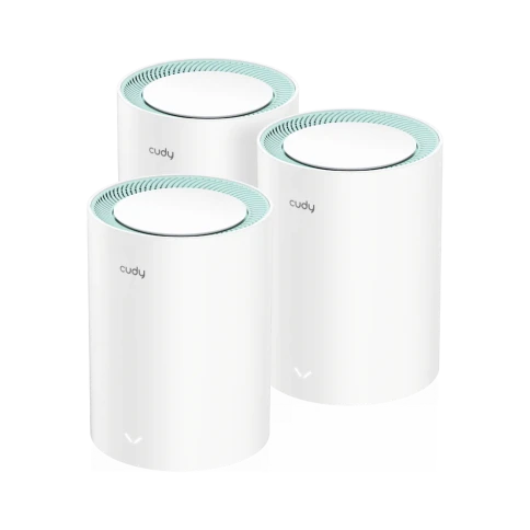 Wi-Fi Mesh-система/ AC1200 Wi-Fi Gigabit Mesh Solution 3-Pack, Chipset MT7621DA+MT7613B+MT7603, Dual-Band, 867Mbps at 5GHz + 300Mbps at 2.4GHz, 802.11ac/a/b/g/n, 2 Gigabit Ethernet Ports, 4 internal antennas, MU-MIMO, DDNS, Zerotier/Wireguard/OpenVPN/IPSe фото 2