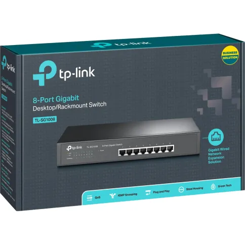 Сетевой коммутатор/ 8-port Gigabit Switch, 8 10/100/1000M RJ45 ports, фото 4