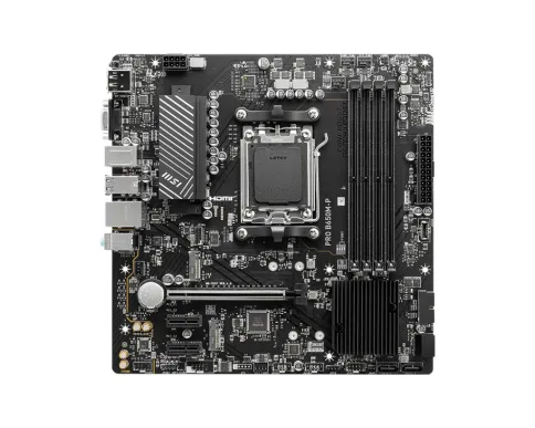 Материнская плата/ MB MSI AMD B650 sAM5, 4xDDR5(256GB), D-SUB/HDMI 2.1/DP, 1xPCIe 4.0x16, 2xPCIe 3.0, 1xLAN (2.5GbE), 4xSATA 6Gb/s, 2xM.2, 4xUSB 3.2, 4xUSB 2.0, 1xPS/2, mATX фото 4