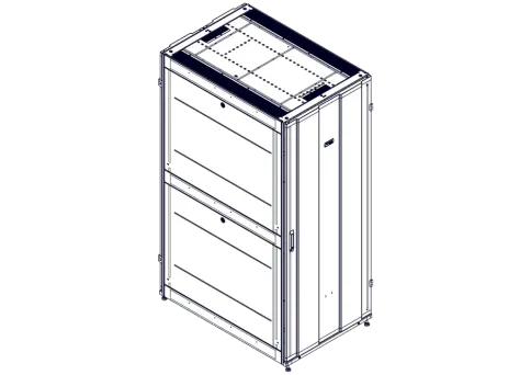 Шкаф Systeme Electric, серия Uniprom, 42U-800/1200, боковые панели 4шт фото 1