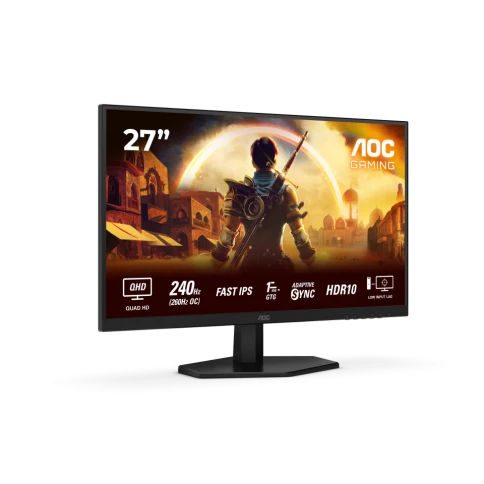 AOC Q27G42ZE 27" 2560x1440, IPS, 240Hz, 80M:1, 300cd,  0.3ms, 2xHDMI 2 фото 2