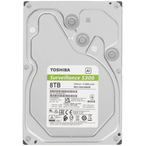 Жесткий диск/ HDD Toshiba SATA3 8Tb S300 AI Surveillance (CMR)... фото 1