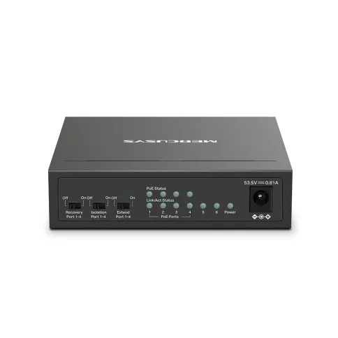 Коммутатор/ 6-Port 10/100 Mbps Desktop Switch with 4-Port PoE+ PORT: 4 фото 3