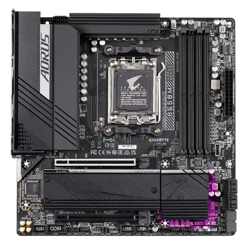 Материнская плата/ MB GIGABYTE AMD B650 sAM5, 4xDDR5(192GB), HDMI 2.1/DP, 2xPCIe 4.0x16, 1xLAN (2.5GbE), 4xSATA 6Gb/s, 2xM.2, 1xUSB-C, 7xUSB 3.2, 4xUSB 2.0, mATX фото 2