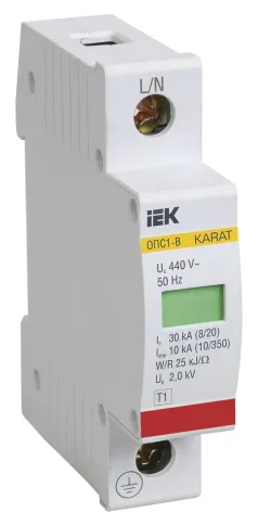KARAT ОПС1-B УЗИП 1P In=30кА Un=400В Im=60кА IEK фото 3