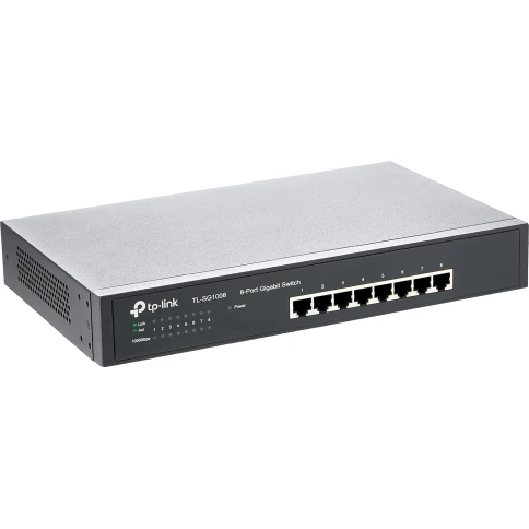 Сетевой коммутатор/ 8-port Gigabit Switch, 8 10/100/1000M RJ45 ports, 1U... фото 2